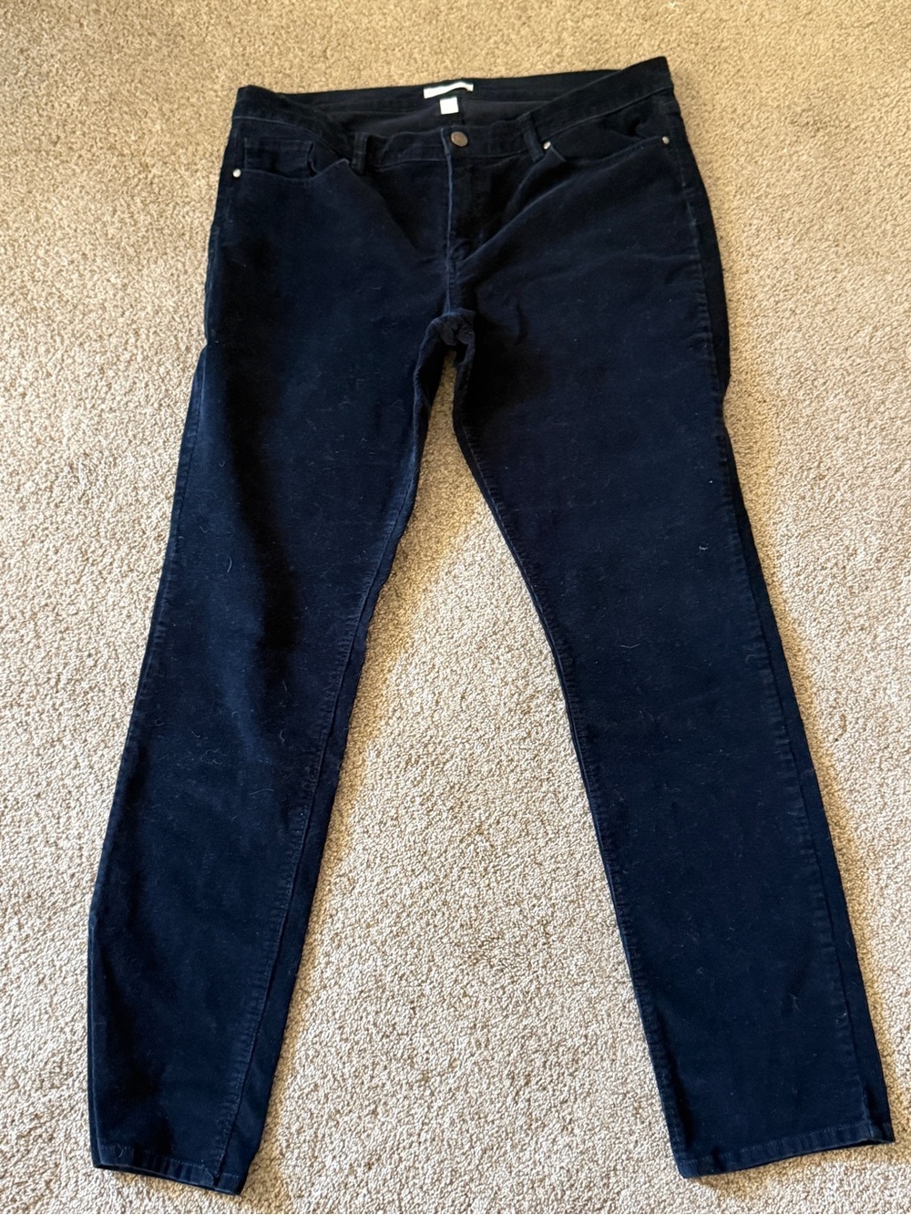 Women’s Black Corduroy Slim Jeans